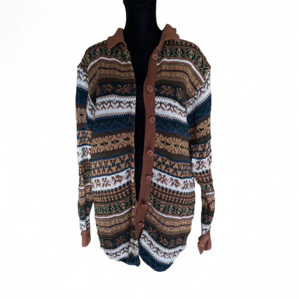 Ivy vintage funky print button up cardigan - Picture 6 of 6
